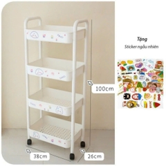 KỆ ĐẨY SPA 4 TẦNG CAO CẤP kèm STicker