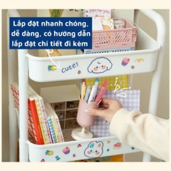 KỆ ĐẨY SPA 4 TẦNG CAO CẤP kèm STicker