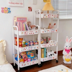 KỆ ĐẨY SPA 4 TẦNG CAO CẤP kèm STicker