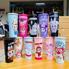 Ly giữ nhiệt labubu viền vàng 750ml