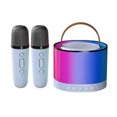 BỘ LOA BLUETOOTH KÈM 2 MIC K52 CÓ ĐÈN LED