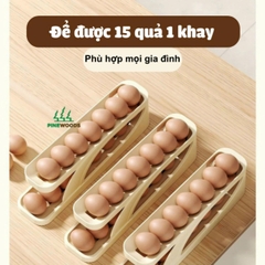 Khay đựng trứng 2 tầng thông minh