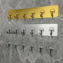 Thanh 6 Móc thiếc dán tường
