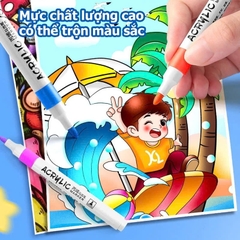 Hộp Bút acrylic FORBABY Phi Hành Gia 80 màu