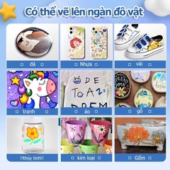 Hộp Bút acrylic FORBABY Phi Hành Gia 80 màu