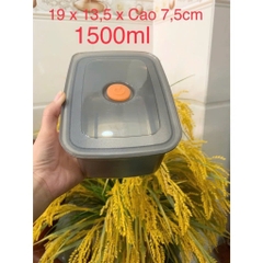 Hộp Lạnh Inox Nắp Cam 1500ml