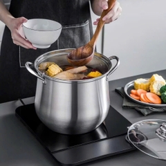 Nồi Luộc Gà Nắp Kính Veri 24cm