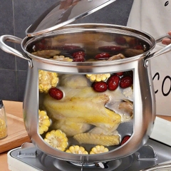 Nồi Luộc Gà Nắp Kính Veri 24cm