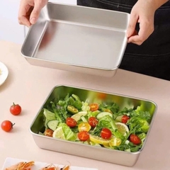 HỘP ĐỰNG THỨC ĂN BẰNG INOX 304 CỠ LỚN CÓ LẮP ĐẬY