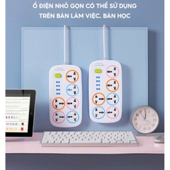 Ổ điện đa năng thông minh 6 lỗ 4 cổng USB tiện dụng