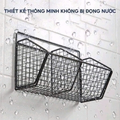 KỆ LƯỚI SẮT 3 NGĂN ĐỰNG GIA VỊ , NHÀ TẮM