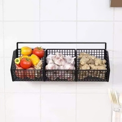 KỆ LƯỚI SẮT 3 NGĂN ĐỰNG GIA VỊ , NHÀ TẮM