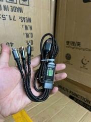 Cáp sạc nhanh 3 đầu 100w