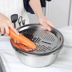 Bộ Chậu Rổ Nạo Đa Năng 3in1