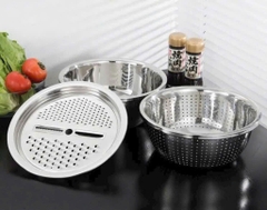 Bộ Chậu Rổ Nạo Đa Năng 3in1