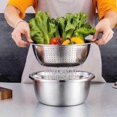 Bộ Chậu Rổ Nạo Đa Năng 3in1
