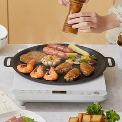 Chảo gang  nướng chống dính  Có Vân