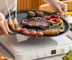 Chảo gang  nướng chống dính  Có Vân