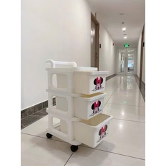 TỦ KÉO ĐA NĂNG MICKEY 4 TẦNG CÓ BÁNH XE