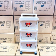 TỦ KÉO ĐA NĂNG MICKEY 4 TẦNG CÓ BÁNH XE
