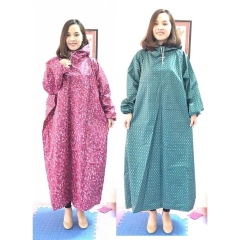 Áo mưa bít người hoa văn vải dù