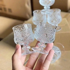 Bộ 6 ly thủy tinh uống rượu siêu sang trọng