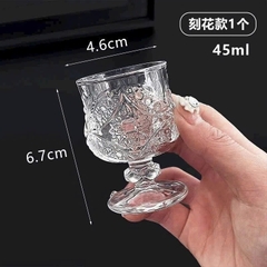 Bộ 6 ly thủy tinh uống rượu siêu sang trọng