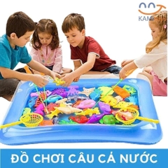 Đồ Chơi Câu Cá 27 Chi Tiết Có Bể Phao Kèm Cần Câu Nhựa Cho Bé Vui Nhộn
