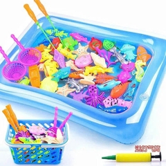 Đồ Chơi Câu Cá 27 Chi Tiết Có Bể Phao Kèm Cần Câu Nhựa Cho Bé Vui Nhộn