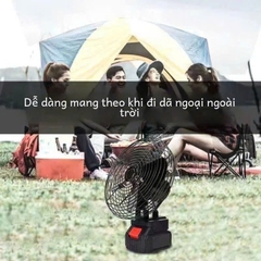 Quạt tích điện Chân Pin Phổ Thông,Quạt Pin 8 inch Sử Dụng Pin 10cell