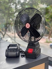 Quạt tích điện Chân Pin Phổ Thông,Quạt Pin 8 inch Sử Dụng Pin 10cell