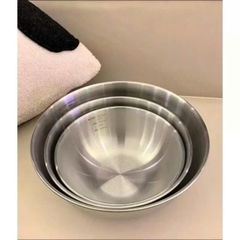 Set 3 âu trộn inox, set 3 bát inox to để trộn salad, ướp thịt
