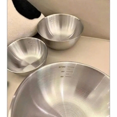 Set 3 âu trộn inox, set 3 bát inox to để trộn salad, ướp thịt