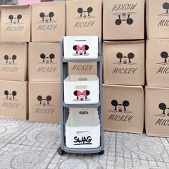 Kệ Nhựa Để Đồ 3 Tầng Mickey