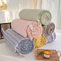 Chăn đũi hè caro Muji Basic 2mx2m3