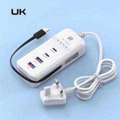 Ổ CẮM SẠC NHANH THÔNG MINH 4 CỔNG 66W KÈM DÂY SẠC