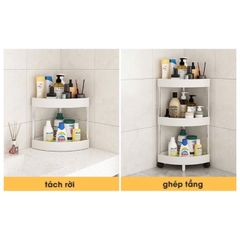 KỆ GÓC TAM GIÁC 4 TẦNG CÓ BÁNH XE