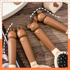 SET 4 LƯỢC HÌNH GẤU CÓ GƯƠNG