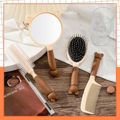 SET 4 LƯỢC HÌNH GẤU CÓ GƯƠNG