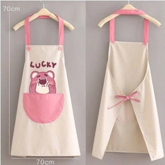 Tạp Dề Nấu Ăn Hình Gấu Dâu Lotso Dễ Thương chống thấm nước