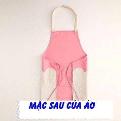 Tạp Dề Nấu Ăn Hình Gấu Dâu Lotso Dễ Thương chống thấm nước