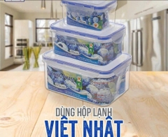 Set 3 Hộp Đựng Thực Phẩm Cao Cấp Việt Nhật 6530