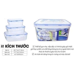 Set 3 Hộp Đựng Thực Phẩm Cao Cấp Việt Nhật 6530