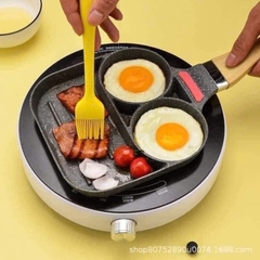 Chảo chiên 3 ngăn Làm Bánh , Chiên Trứng