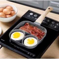 Chảo chiên 3 ngăn Làm Bánh , Chiên Trứng