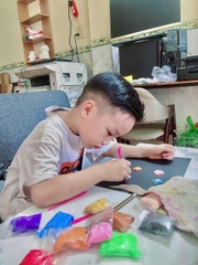 SET 12 CỤC ĐẤT SÉT TỰ KHÔ KHÔNG DÍNH TAY SIÊU NHẸ