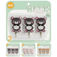 Bộ 3 móc dán tường Hook siêu nhí nhảnh