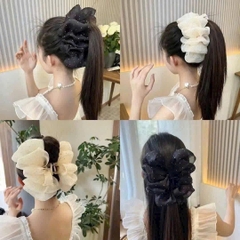 Kẹp tóc Hàn Quốc phối nơ bản to