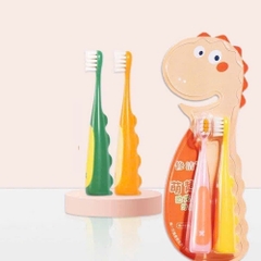 vỉ 2 BÀN CHẢI ĐÁNH RĂNG KHỦNG LONG CHO BÉ