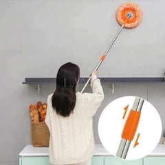 CHỔI QUÉT BỤI TRẦN NHÀ MÀU CAM, LOẠI DÀI 1m9 GẤP GỌN